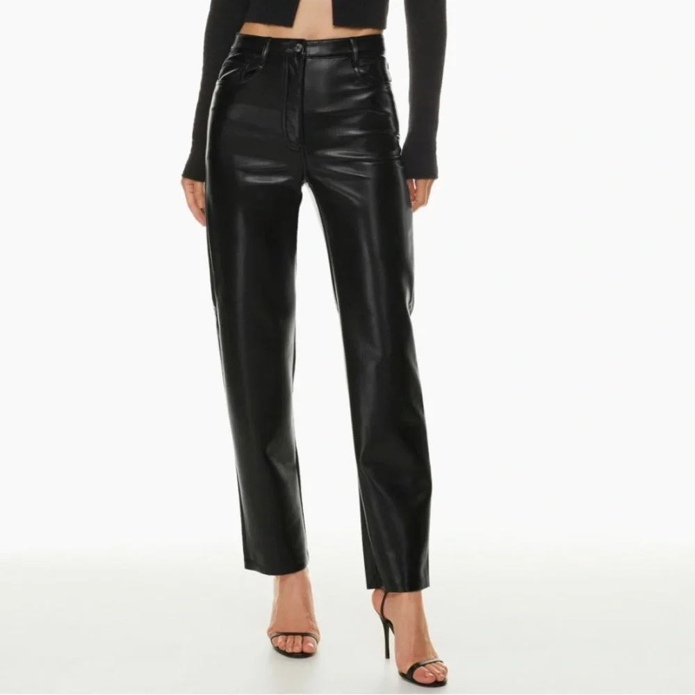 Aritzia women’s vegan leather Melina pants - Picture 1 of 6